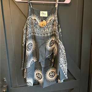 Women's Black and White Camisole